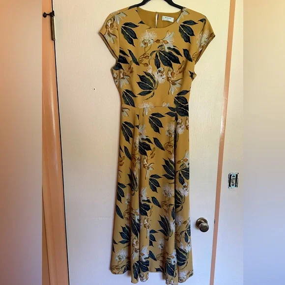 aritzia gold dress Mila Light Yellow Mini Dress